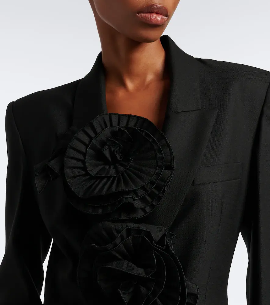 BLUMARINE Floral-appliqué blazer | Thumbnail 4 BLUMARINE Floral-appliqué blazer | Thumbnail 4