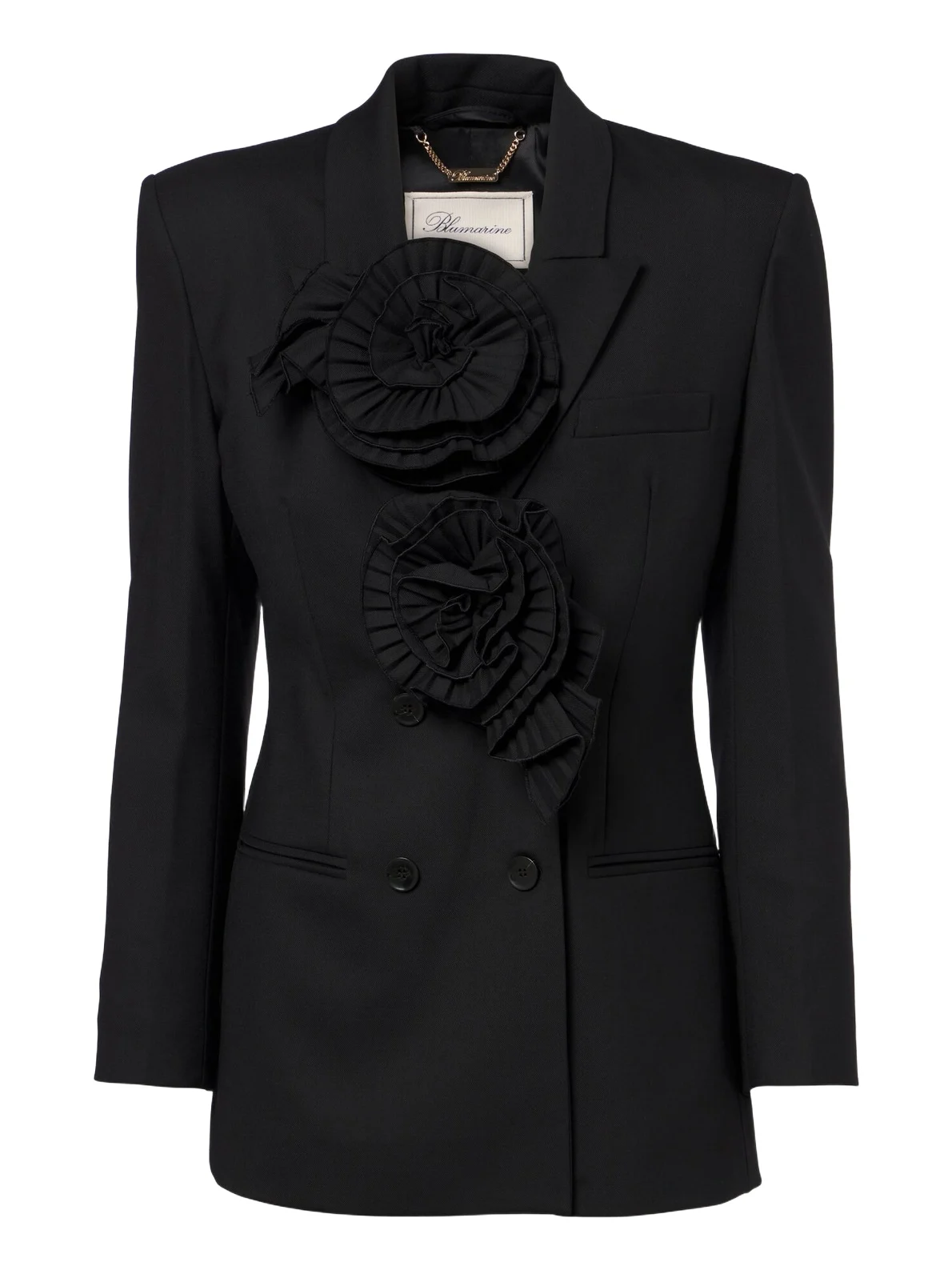 Floral-appliqué blazer Floral-appliqué blazer