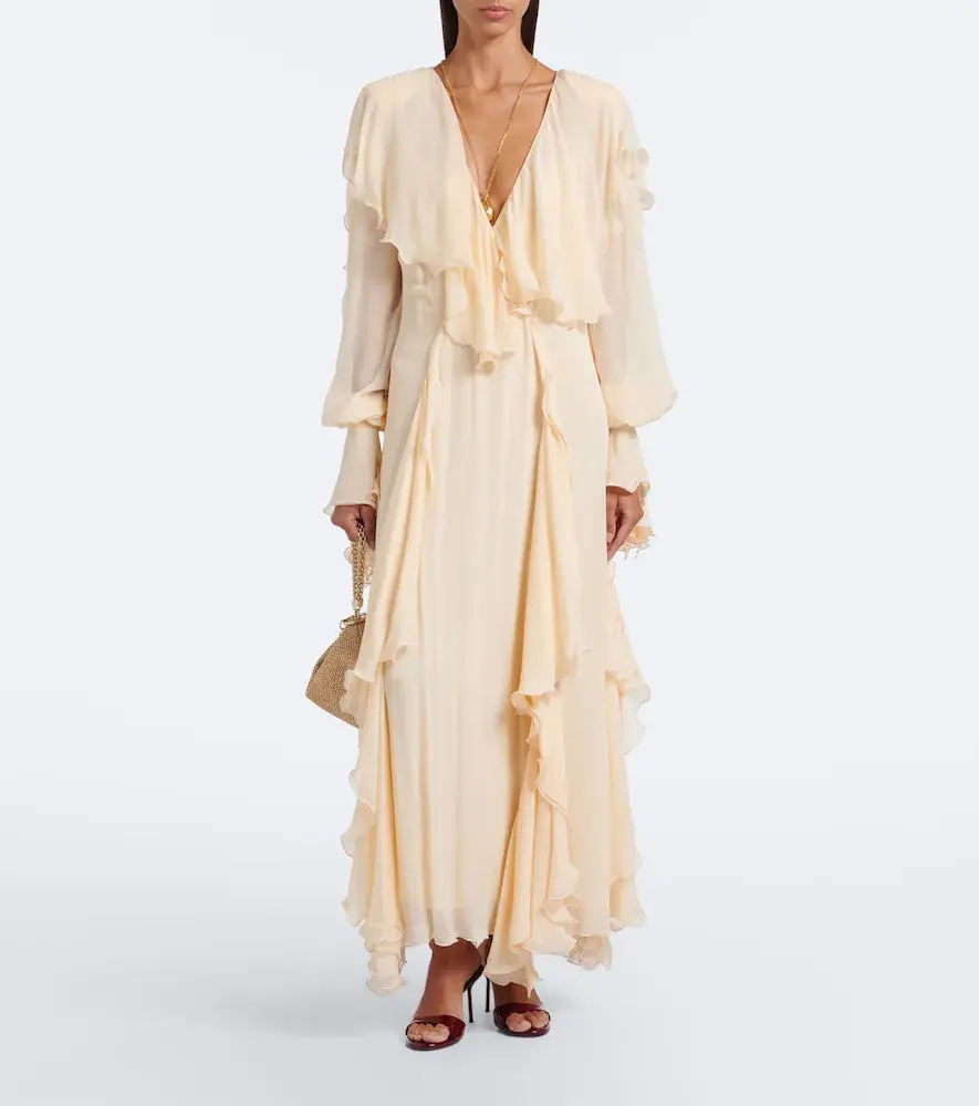 BLUMARINE Ruffled maxi dress | Thumbnail 6