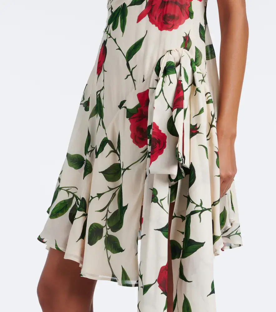 BLUMARINE Draped floral minidress | Thumbnail 2 BLUMARINE Draped floral minidress | Thumbnail 2