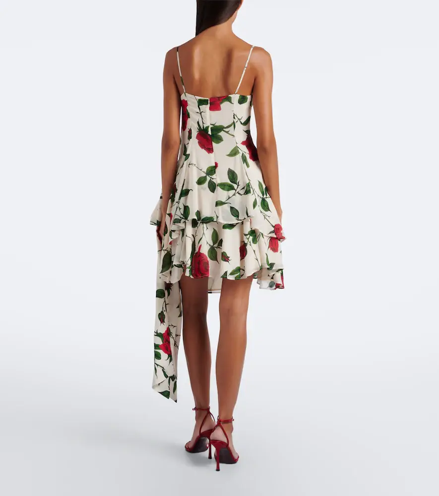 BLUMARINE Draped floral minidress | Thumbnail 3 BLUMARINE Draped floral minidress | Thumbnail 3