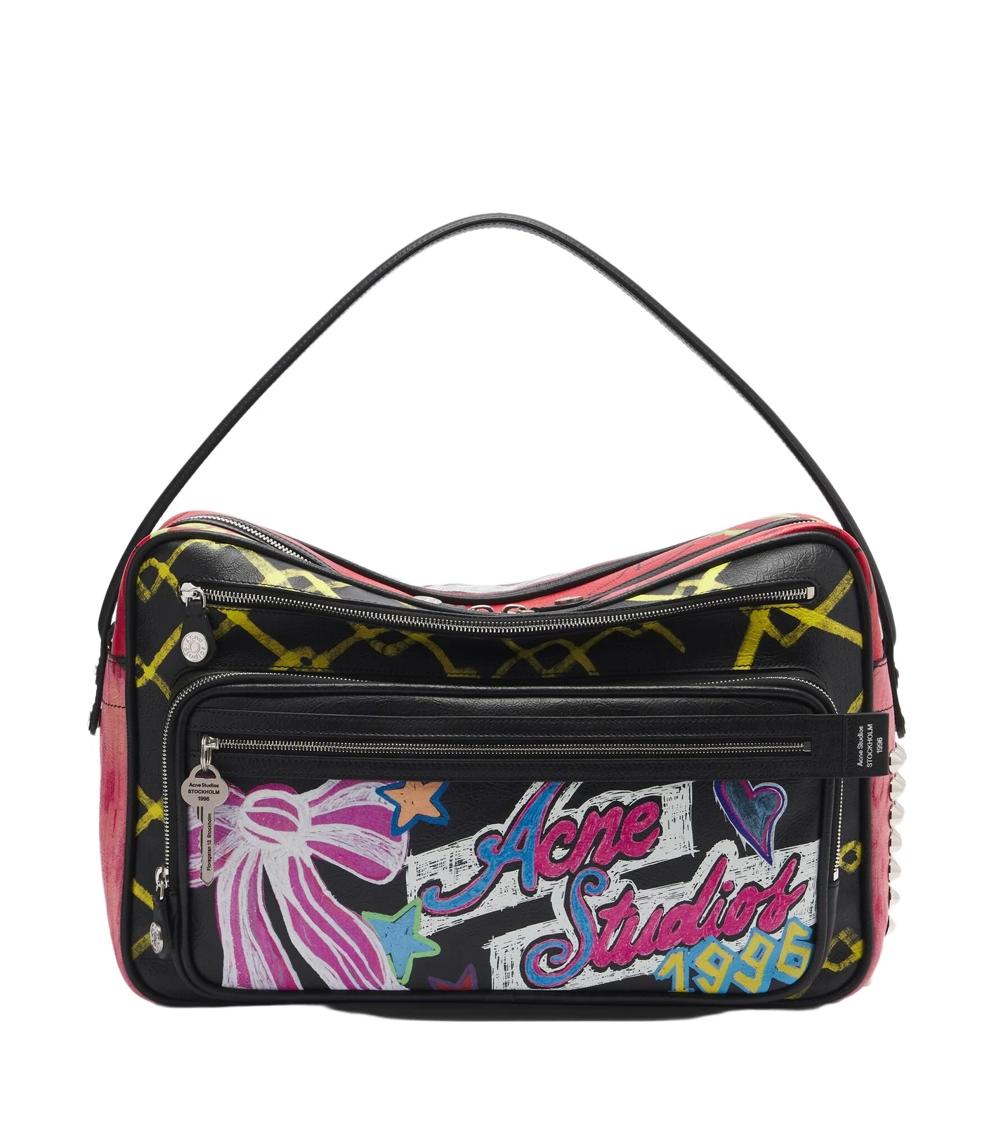 Acne Studios Camero Camera printed leather shoulder bag
