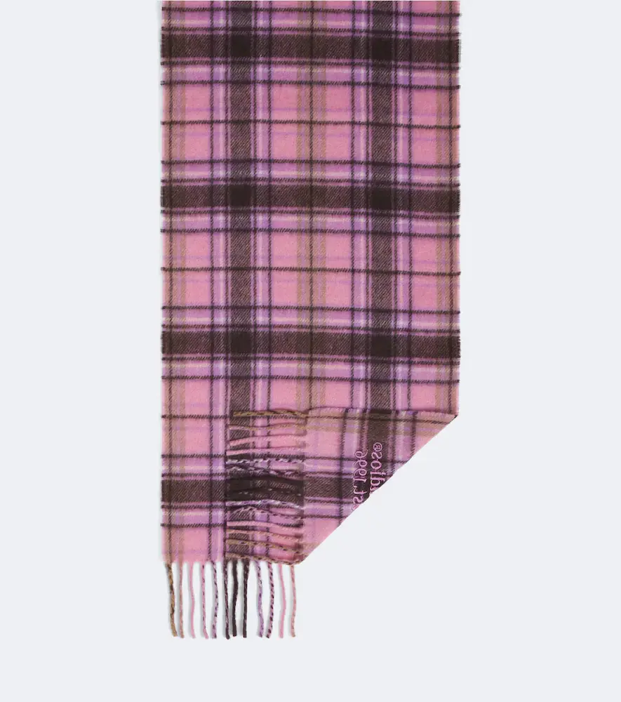 Acne Studios Plaid cashmere and wool scarf | Thumbnail 2 Acne Studios Plaid cashmere and wool scarf | Thumbnail 2
