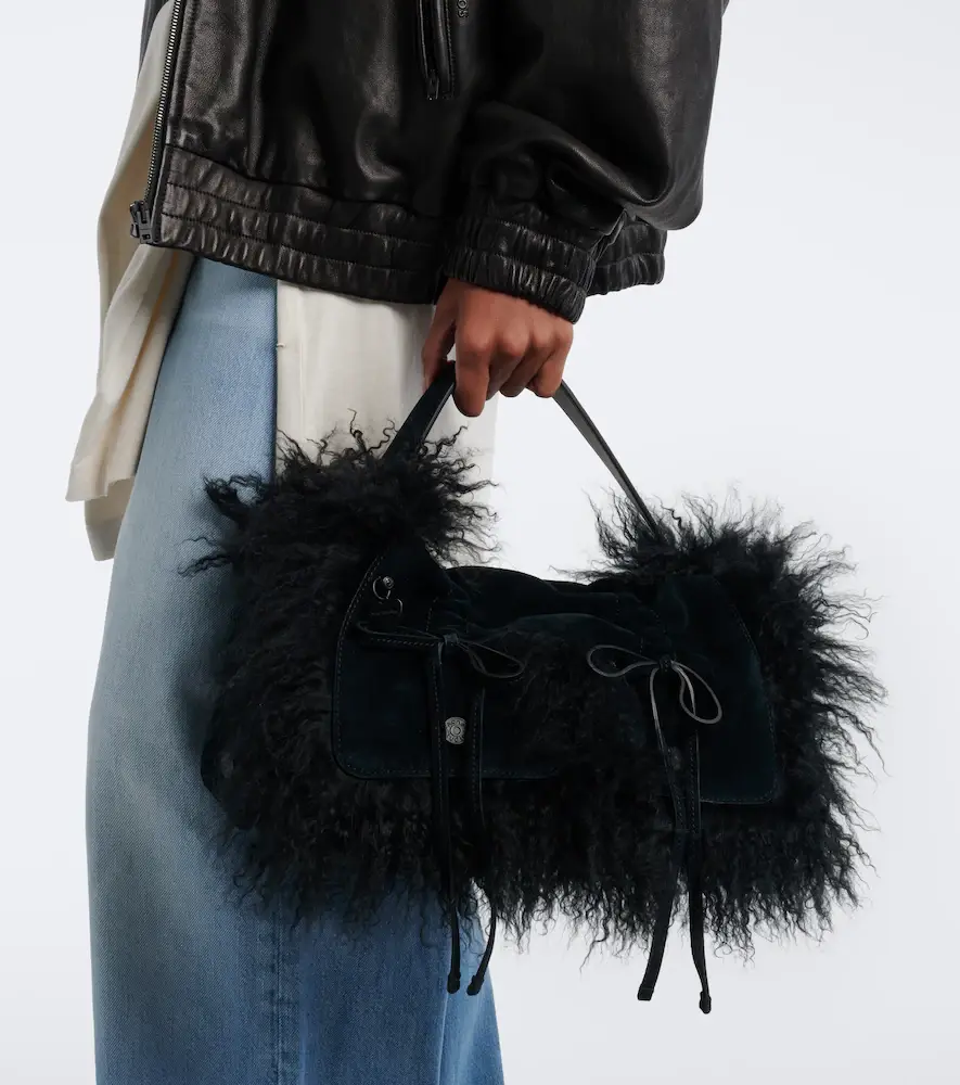 Acne Studios Multipocket suede shoulder bag | Thumbnail 4 Acne Studios Multipocket suede shoulder bag | Thumbnail 4