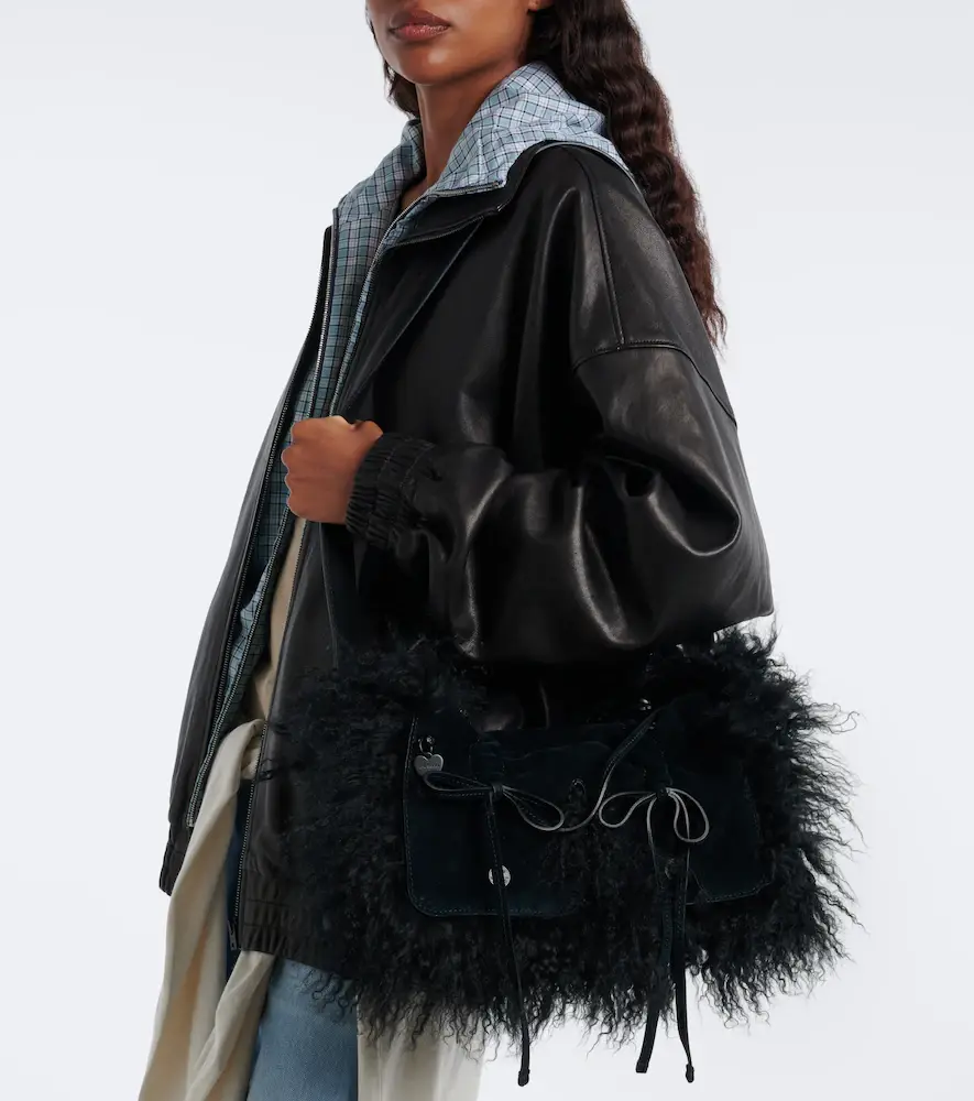 Acne Studios Multipocket suede shoulder bag | Thumbnail 5 Acne Studios Multipocket suede shoulder bag | Thumbnail 5