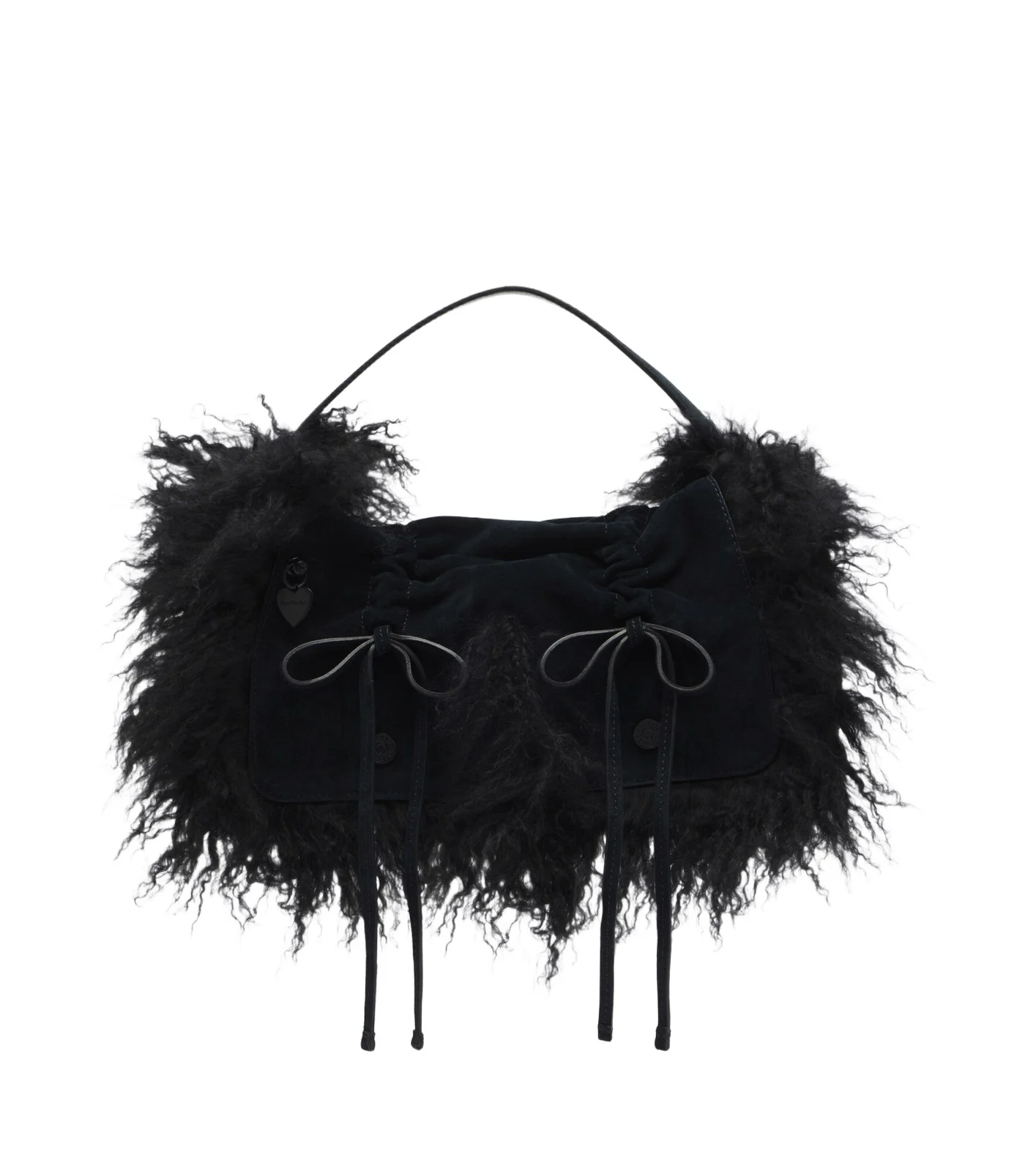 Acne Studios Multipocket suede shoulder bag