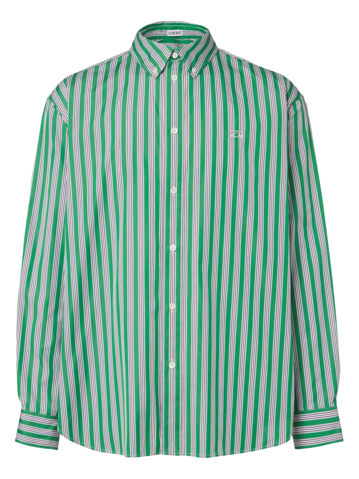 Loewe Double L striped cotton poplin shirt