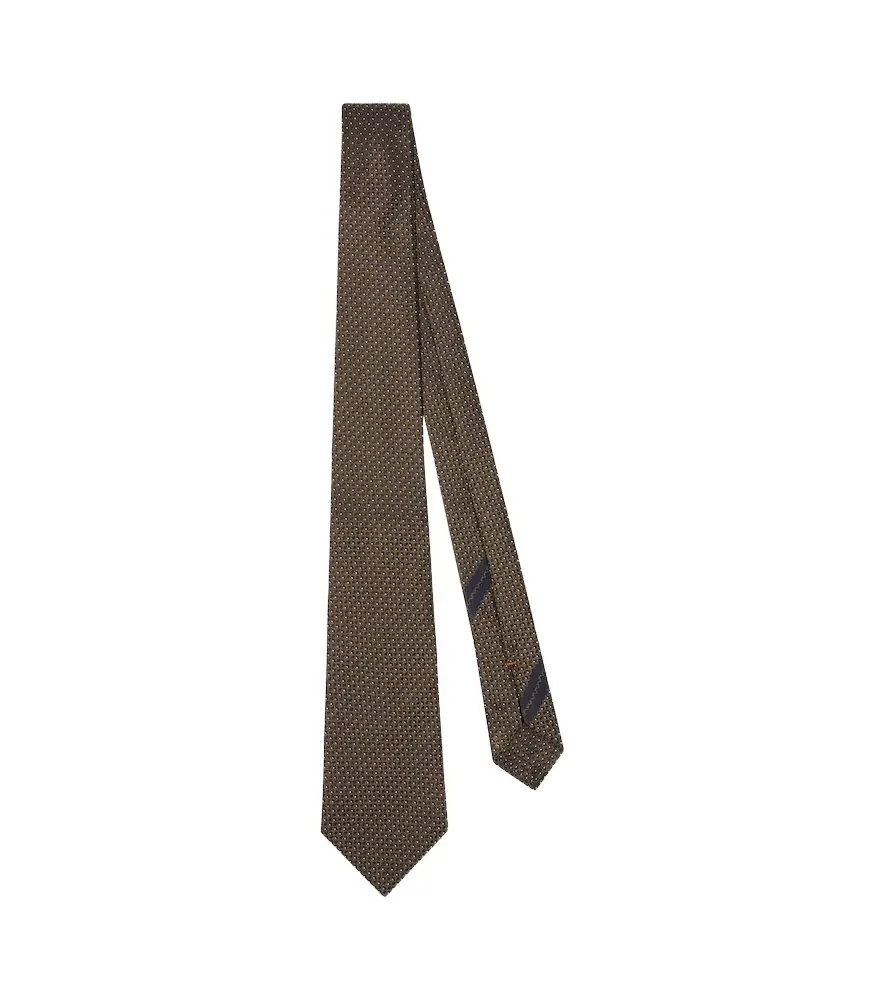 Zegna Silk jacquard tie
