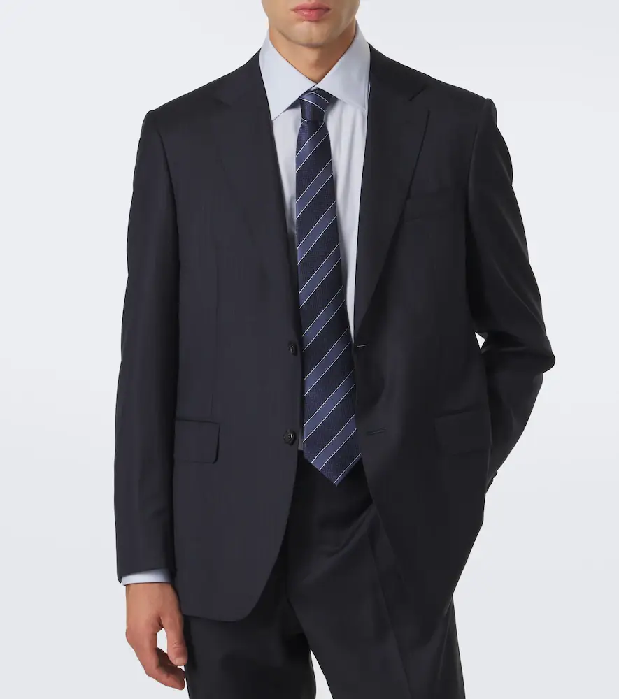Zegna Striped silk jacquard tie | Thumbnail 2 Zegna Striped silk jacquard tie | Thumbnail 2