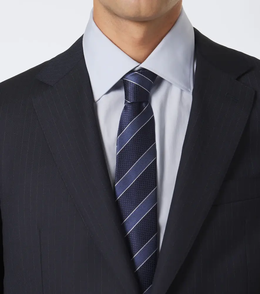Zegna Striped silk jacquard tie | Thumbnail 3 Zegna Striped silk jacquard tie | Thumbnail 3