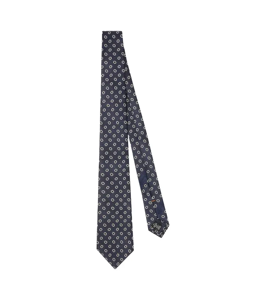 Zegna Silk jacquard tie