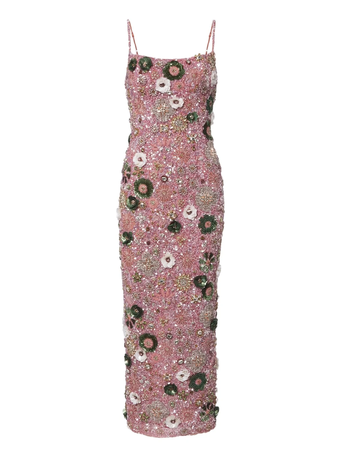 Francesca floral-appliqué corset dress