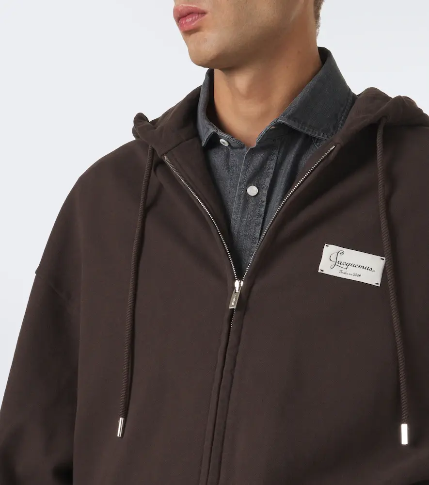 Jacquemus Corso oversized cotton fleece hoodie | Thumbnail 2
