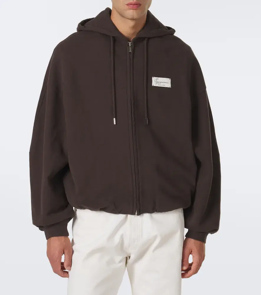 Jacquemus Corso oversized cotton fleece hoodie | Thumbnail 6