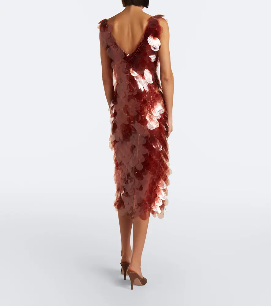 Rabanne Sequined sheer midi dress | Thumbnail 2 Rabanne Sequined sheer midi dress | Thumbnail 2