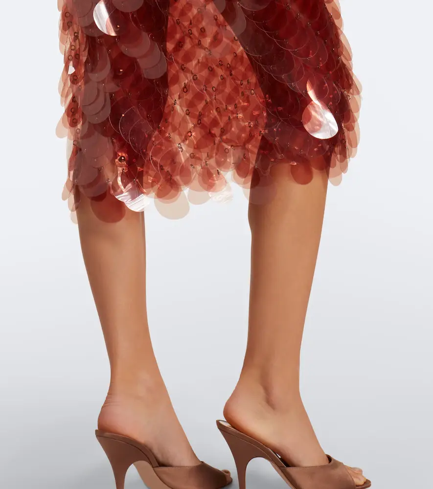 Rabanne Sequined sheer midi dress | Thumbnail 3 Rabanne Sequined sheer midi dress | Thumbnail 3