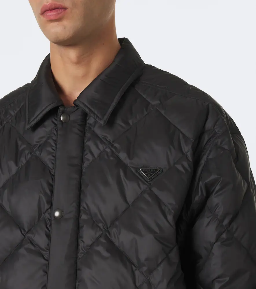 Prada Logo quilted down jacket | Thumbnail 4 Prada Logo quilted down jacket | Thumbnail 4