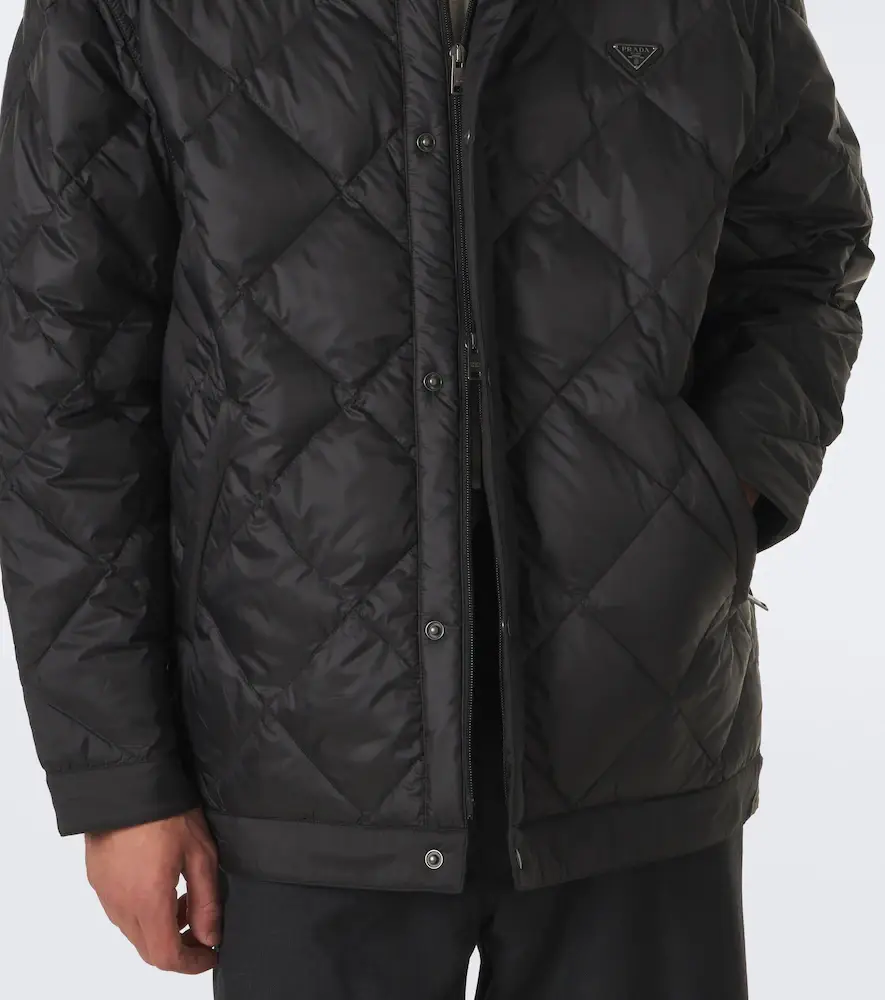 Prada Logo quilted down jacket | Thumbnail 6 Prada Logo quilted down jacket | Thumbnail 6