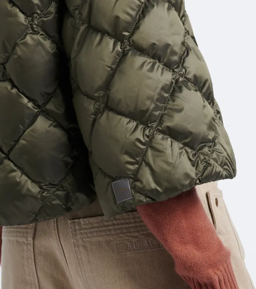 Max Mara Hooded quilted cropped down jacket | Thumbnail 3 Max Mara Hooded quilted cropped down jacket | Thumbnail 3