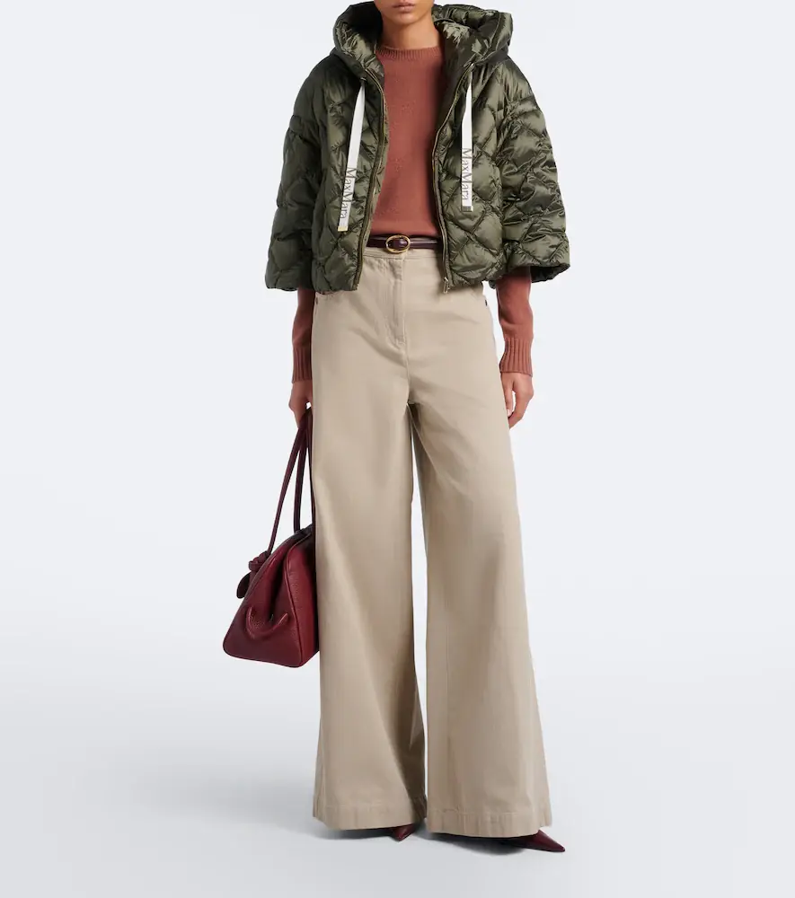 Max Mara Hooded quilted cropped down jacket | Thumbnail 6 Max Mara Hooded quilted cropped down jacket | Thumbnail 6