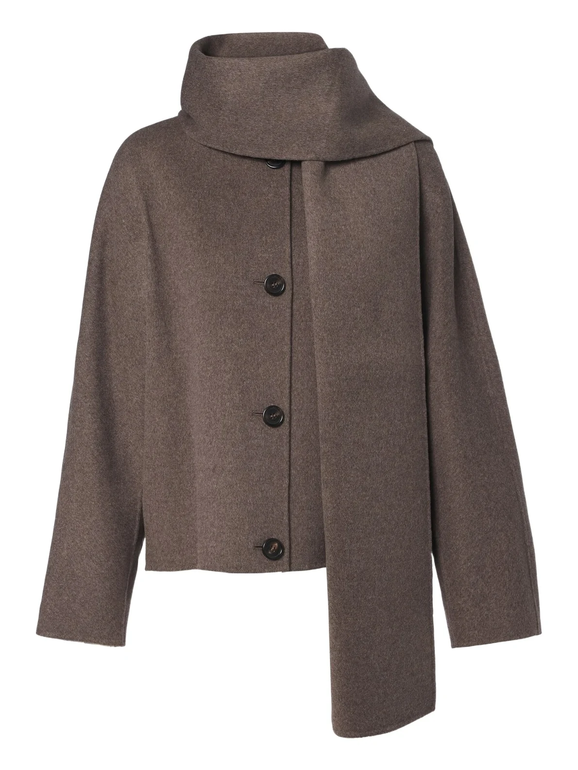 'S Max Mara Scarf-detail virgin wool jacket
