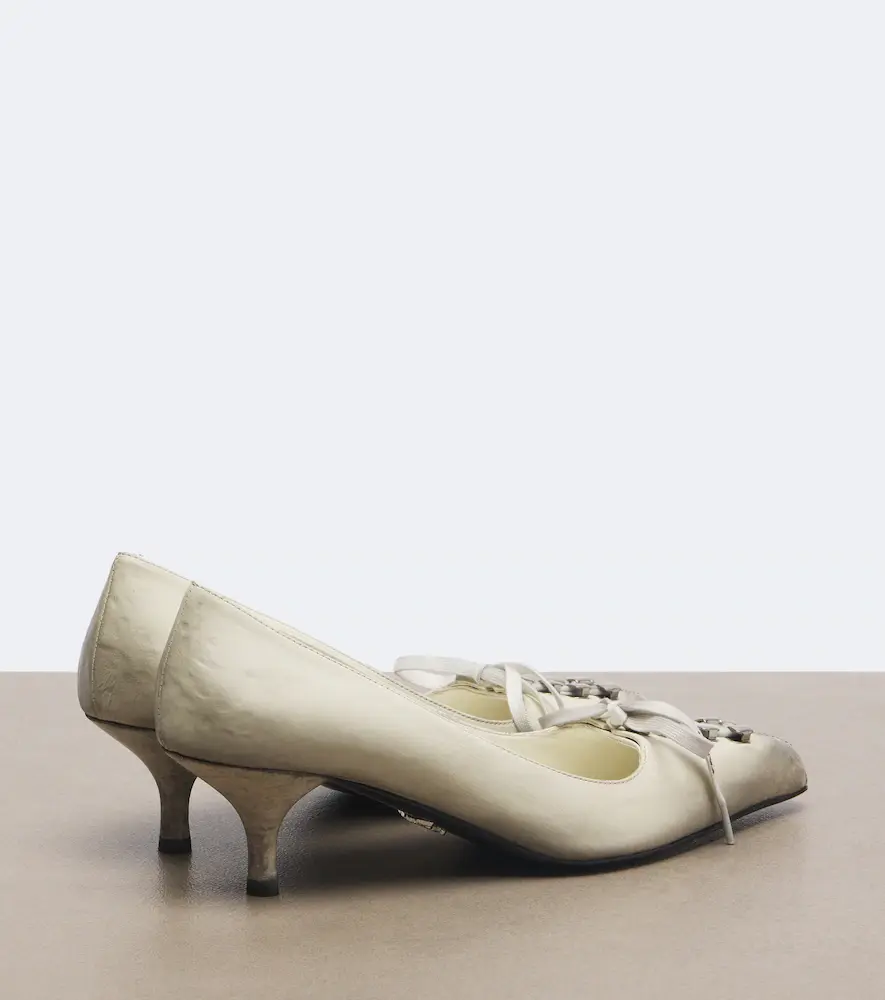 Prada Distressed leather pumps | Thumbnail 2 Prada Distressed leather pumps | Thumbnail 2