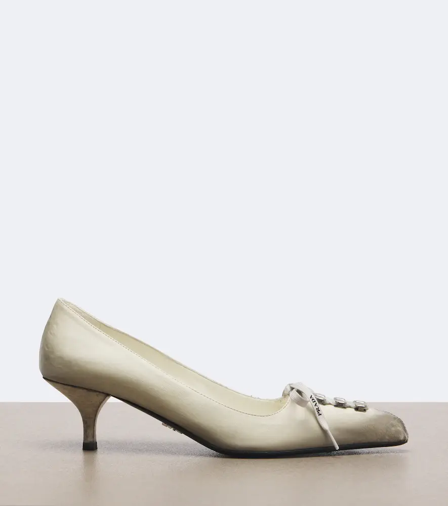 Prada Distressed leather pumps | Thumbnail 3 Prada Distressed leather pumps | Thumbnail 3