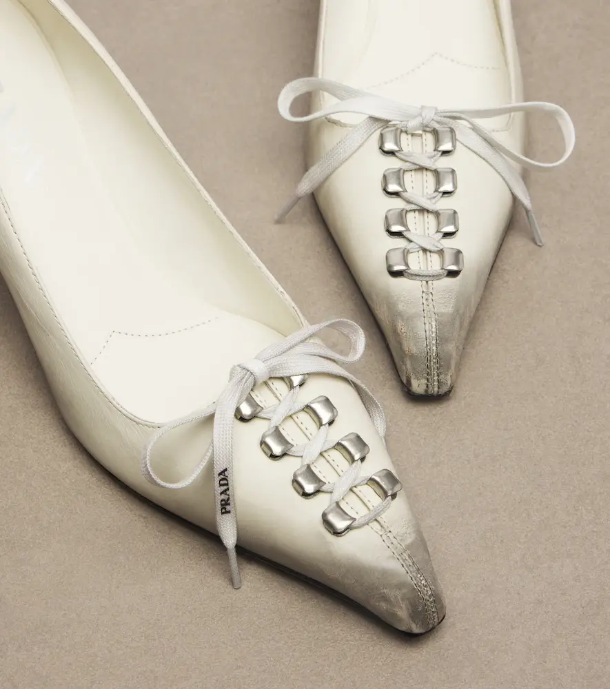 Prada Distressed leather pumps | Thumbnail 4 Prada Distressed leather pumps | Thumbnail 4