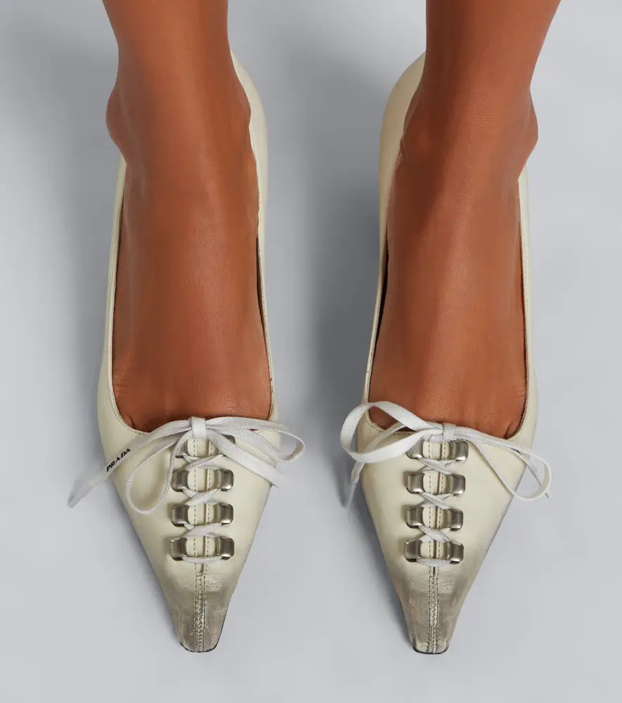 Prada Distressed leather pumps | Thumbnail 6 Prada Distressed leather pumps | Thumbnail 6