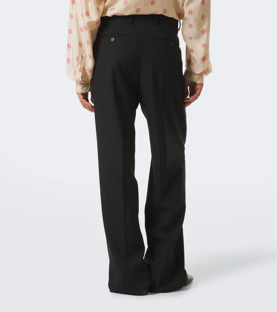 Dries Van Noten Pleated wool wide-leg pants | Thumbnail 4 Dries Van Noten Pleated wool wide-leg pants | Thumbnail 4