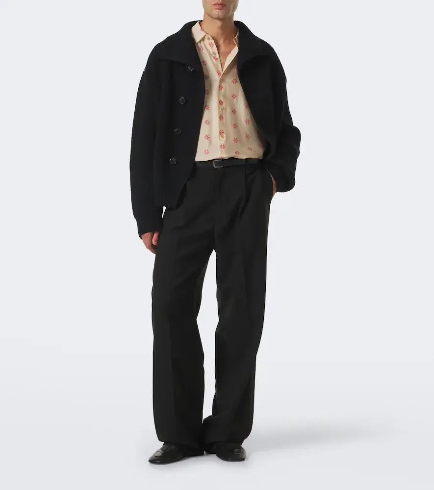 Dries Van Noten Pleated wool wide-leg pants | Thumbnail 5 Dries Van Noten Pleated wool wide-leg pants | Thumbnail 5