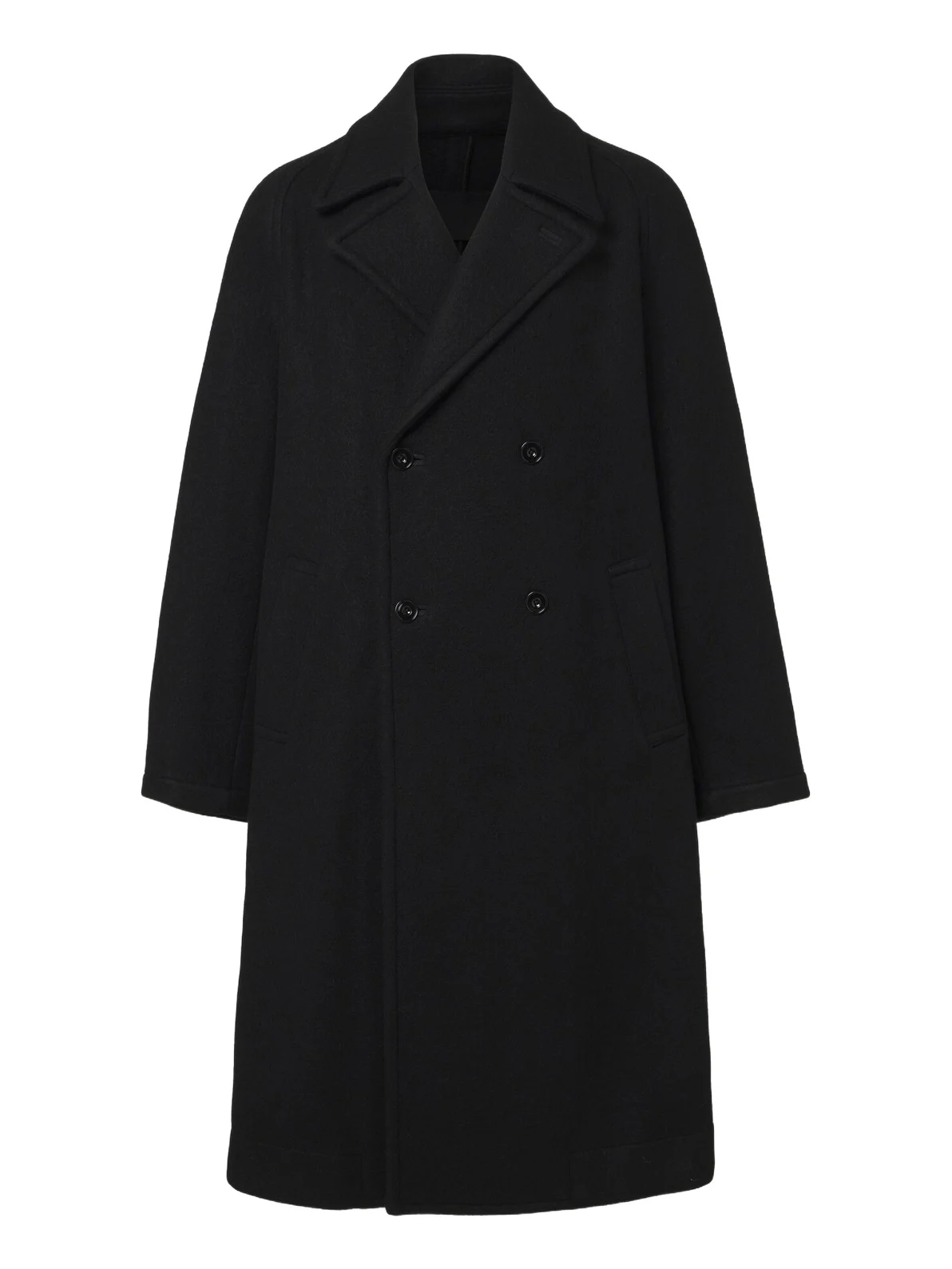 Lemaire Double-breasted wool and alpaca coat