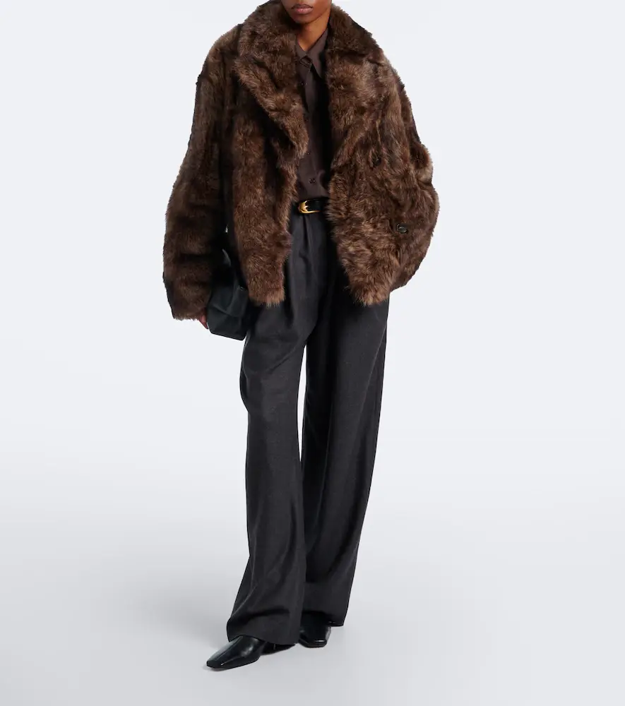 Yves Salomon Double-breasted shearling jacket | Thumbnail 2