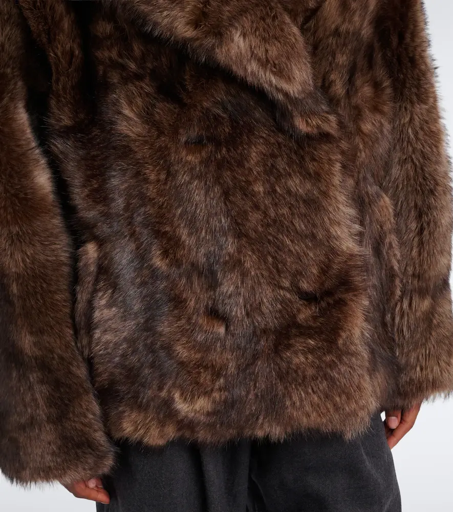 Yves Salomon Double-breasted shearling jacket | Thumbnail 5