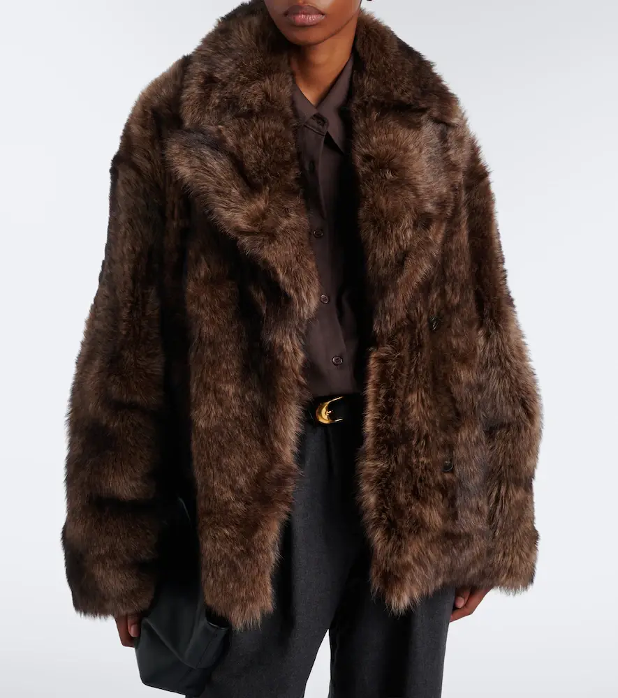 Yves Salomon Double-breasted shearling jacket | Thumbnail 7