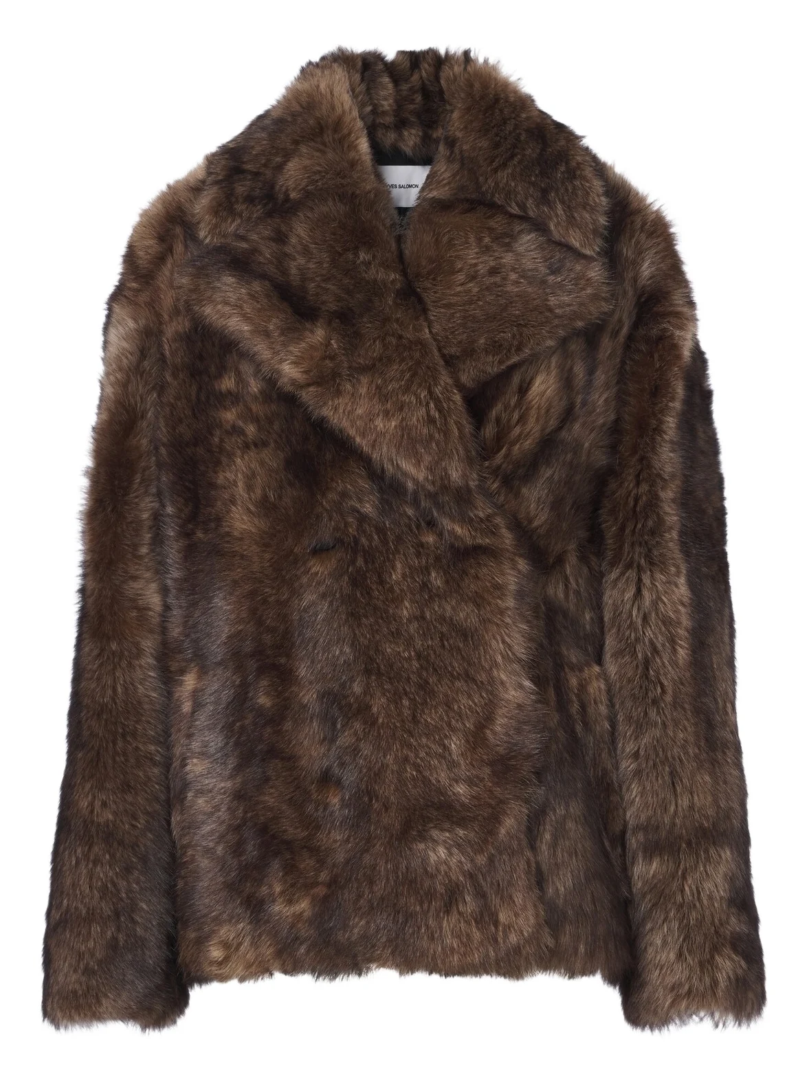 Yves Salomon Double-breasted shearling jacket