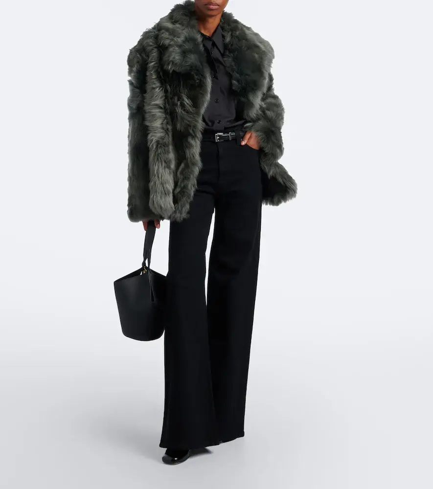 Yves Salomon Double-breasted shearling jacket | Thumbnail 3