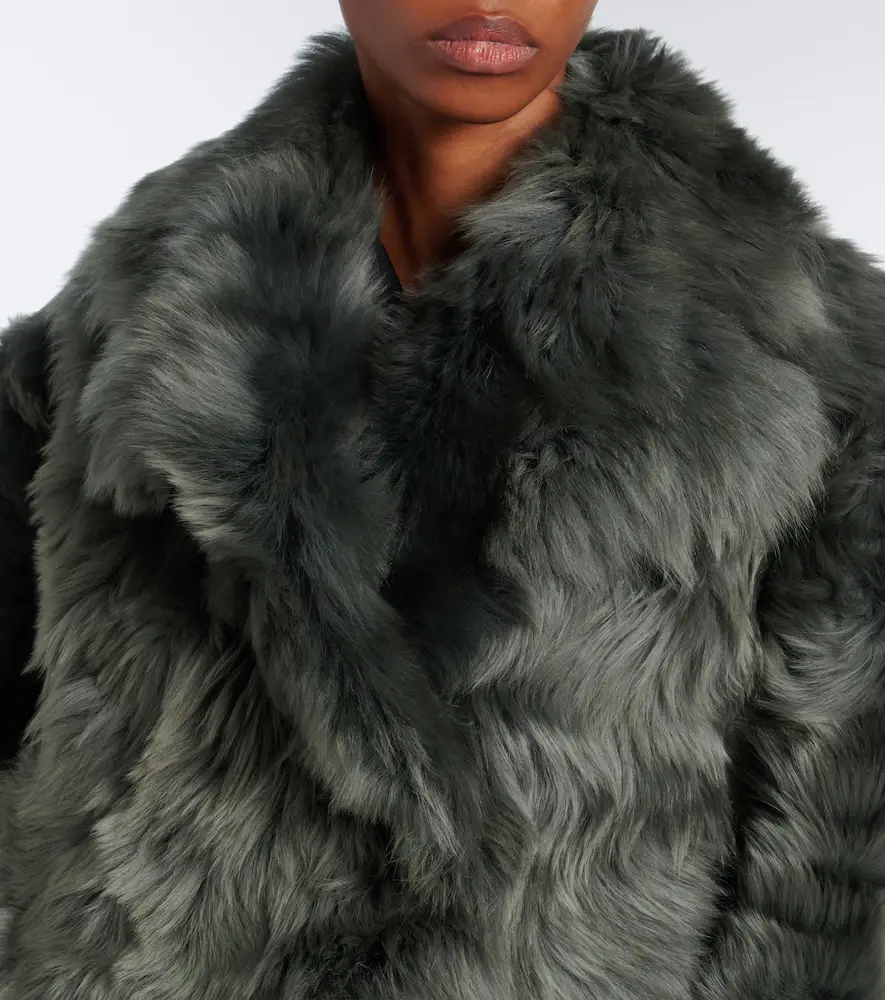 Yves Salomon Double-breasted shearling jacket | Thumbnail 4