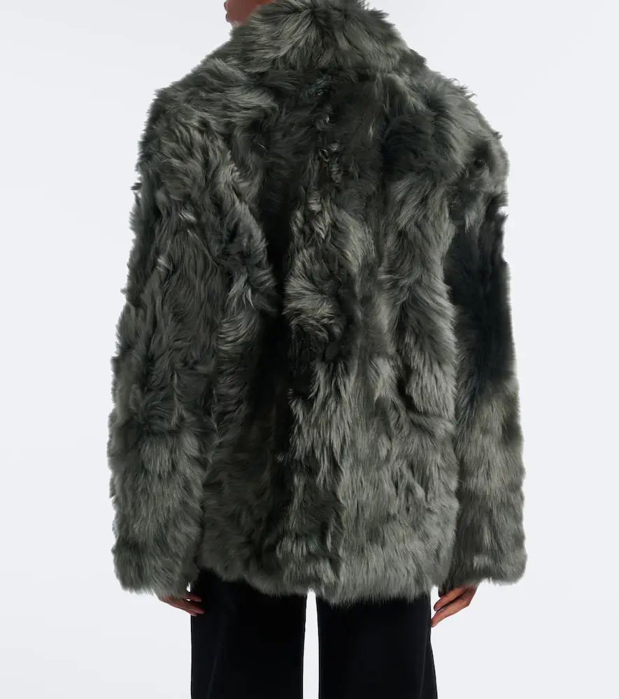 Yves Salomon Double-breasted shearling jacket | Thumbnail 5