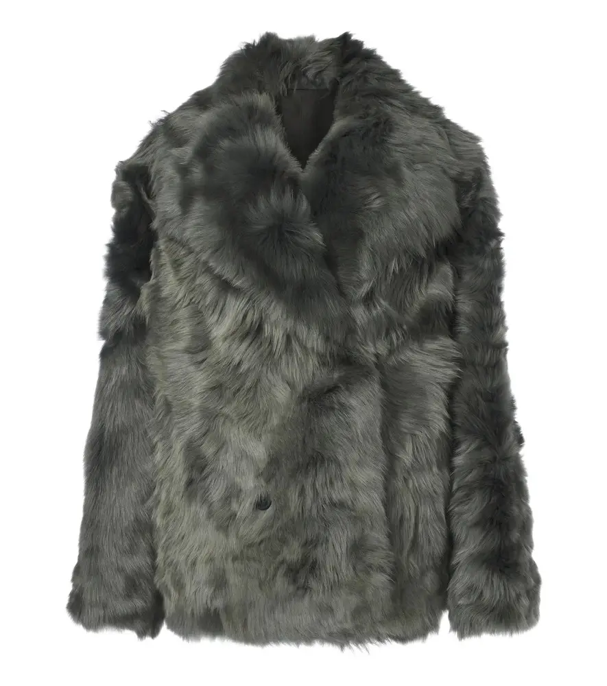 Double-breasted shearling jacket Double-breasted shearling jacket