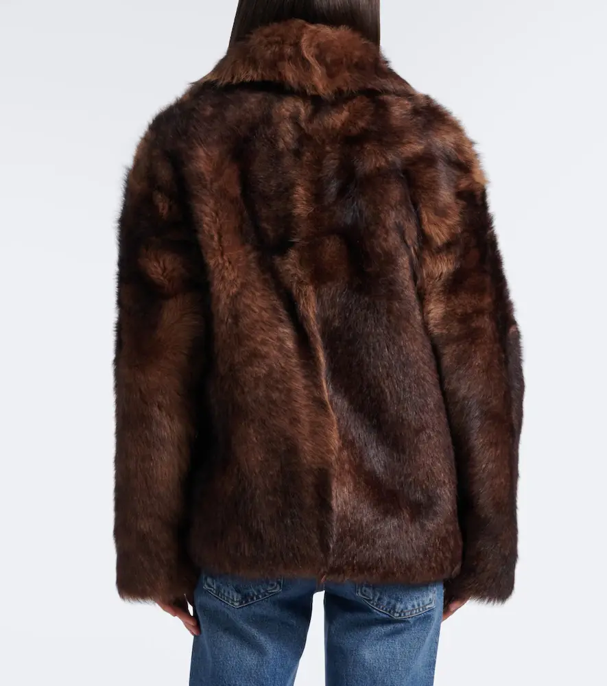 Yves Salomon Double-breasted shearling jacket | Thumbnail 2 Yves Salomon Double-breasted shearling jacket | Thumbnail 2