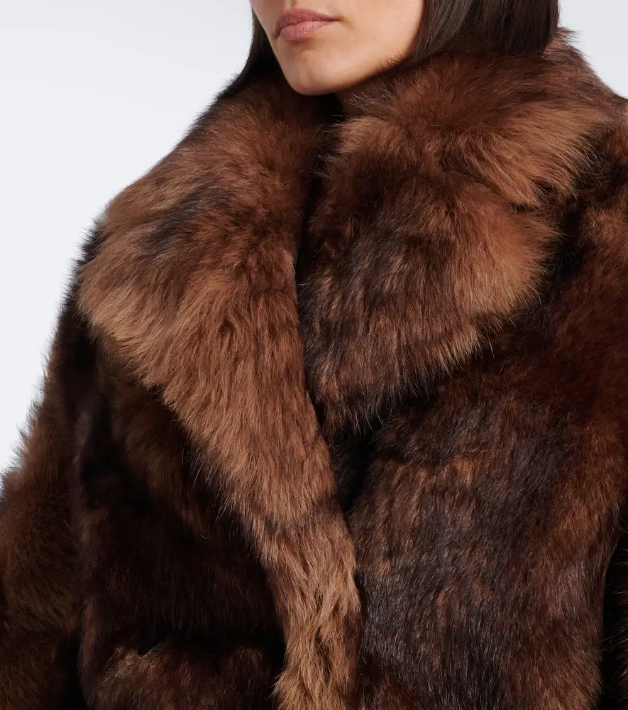 Yves Salomon Double-breasted shearling jacket | Thumbnail 4 Yves Salomon Double-breasted shearling jacket | Thumbnail 4