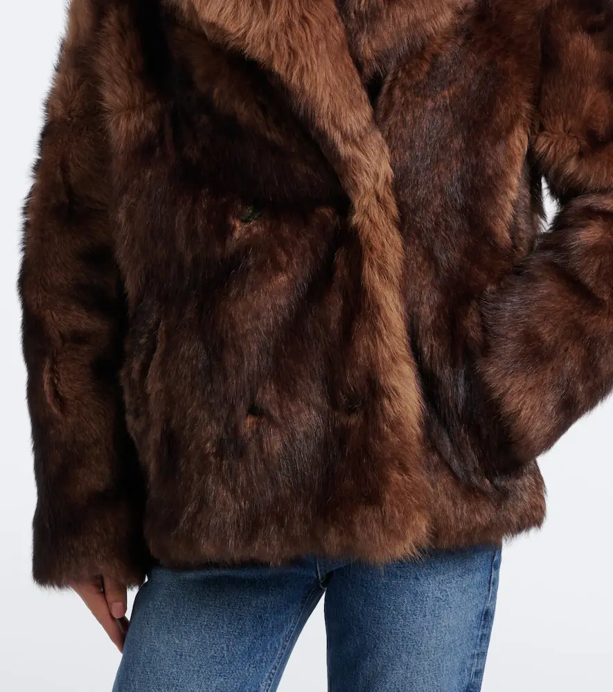 Yves Salomon Double-breasted shearling jacket | Thumbnail 5 Yves Salomon Double-breasted shearling jacket | Thumbnail 5