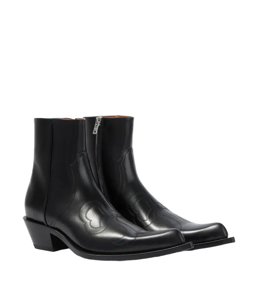 Acne Studios Leather cowboy boots