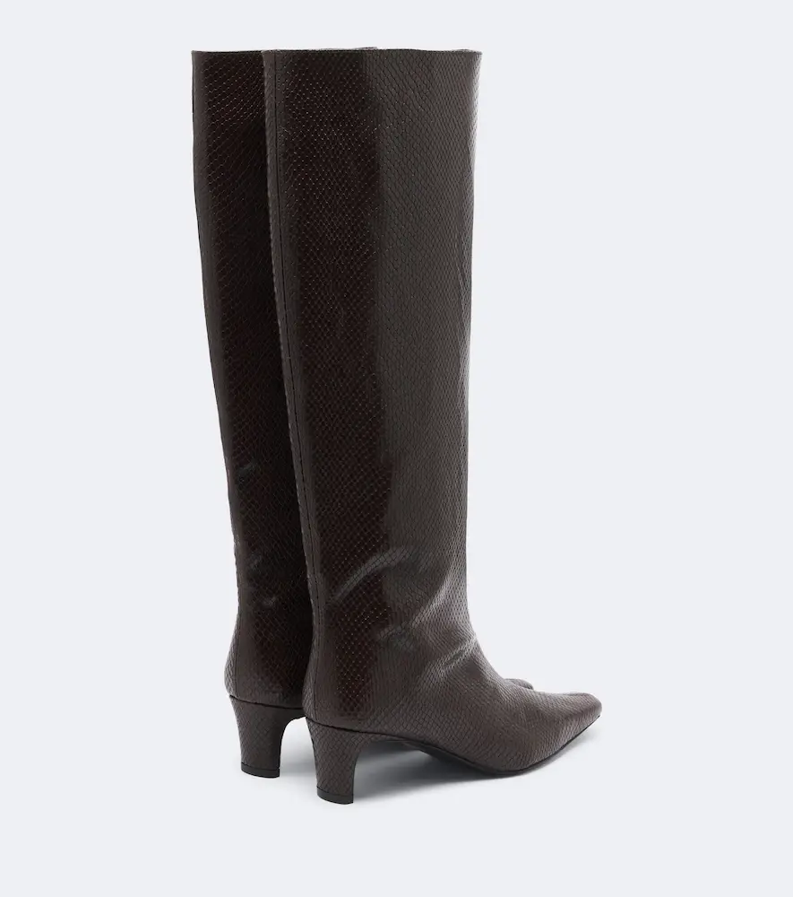 Staud Wally snake-print leather knee-high boots | Thumbnail 3 Staud Wally snake-print leather knee-high boots | Thumbnail 3