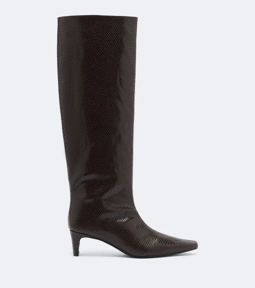 Staud Wally snake-print leather knee-high boots | Thumbnail 4 Staud Wally snake-print leather knee-high boots | Thumbnail 4
