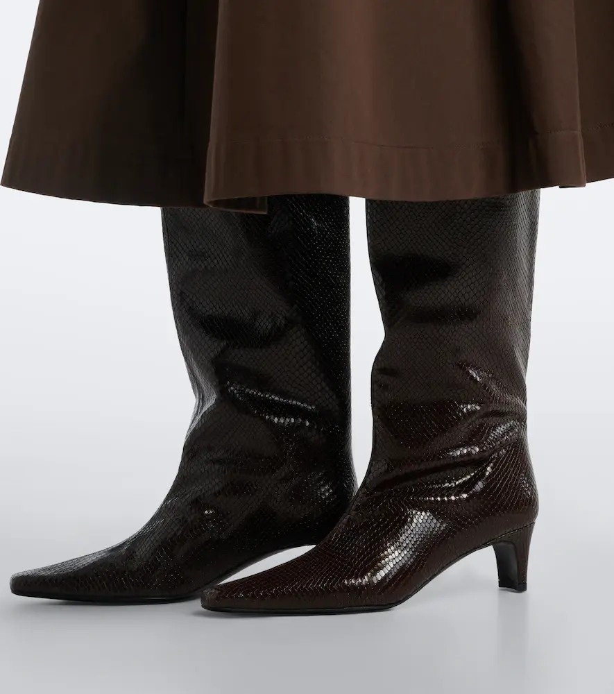 Staud Wally snake-print leather knee-high boots | Thumbnail 5 Staud Wally snake-print leather knee-high boots | Thumbnail 5