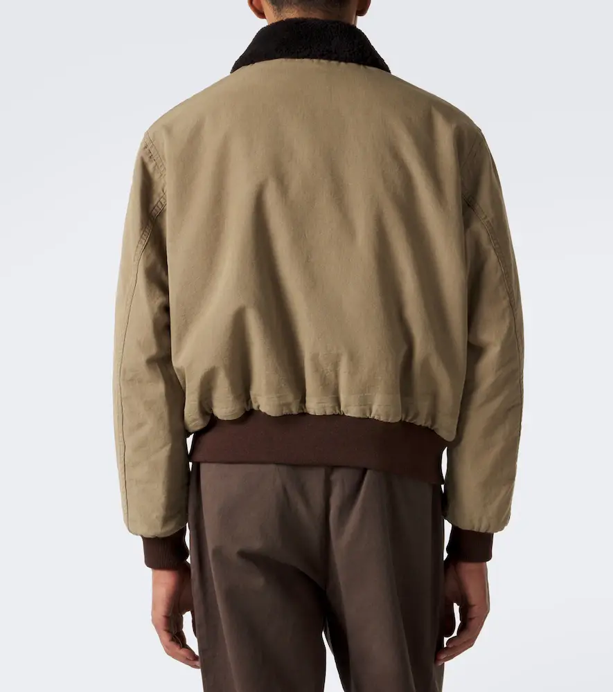 A.PRESSE A. Presse Teddy-trimmed cotton and wool blouson jacket | Thumbnail 4 A.PRESSE A. Presse Teddy-trimmed cotton and wool blouson jacket | Thumbnail 4