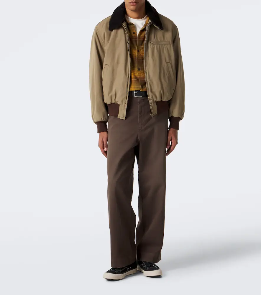 A.PRESSE A. Presse Teddy-trimmed cotton and wool blouson jacket | Thumbnail 5 A.PRESSE A. Presse Teddy-trimmed cotton and wool blouson jacket | Thumbnail 5