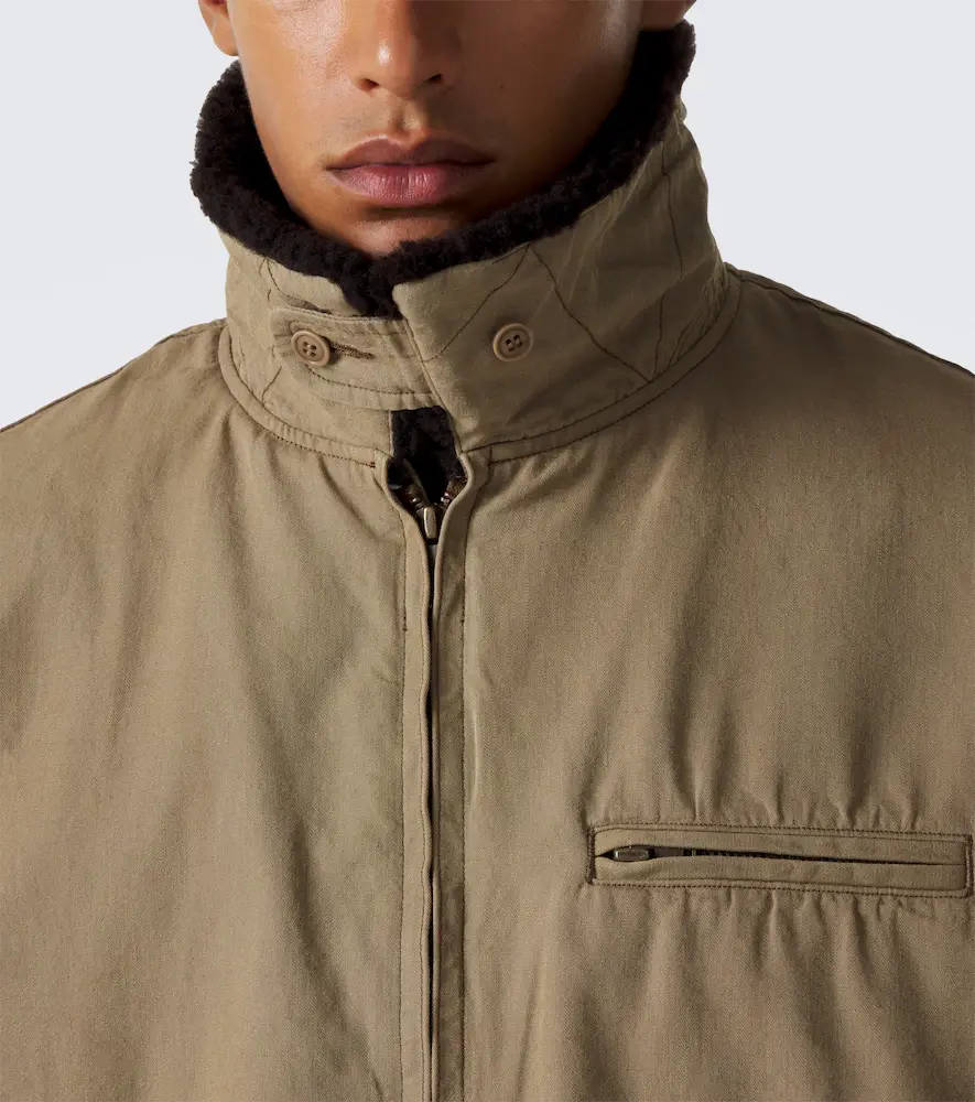 A.PRESSE A. Presse Teddy-trimmed cotton and wool blouson jacket | Thumbnail 7 A.PRESSE A. Presse Teddy-trimmed cotton and wool blouson jacket | Thumbnail 7